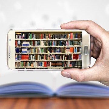 Des livres dans un smartphone